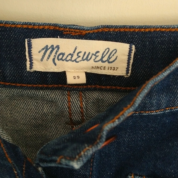 Madewell Button-Front Denim Skirt with Pockets - Picture 7 of 8